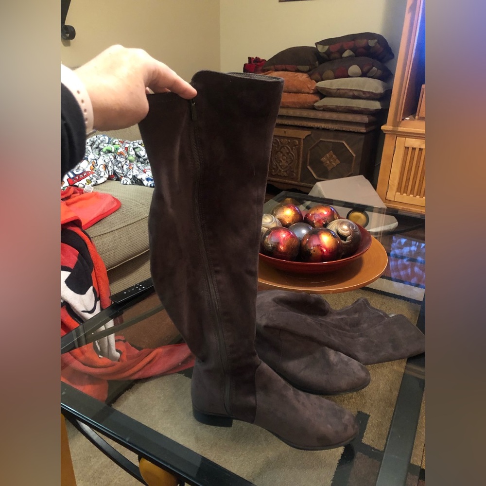 Dark brown A New Day thigh high boots